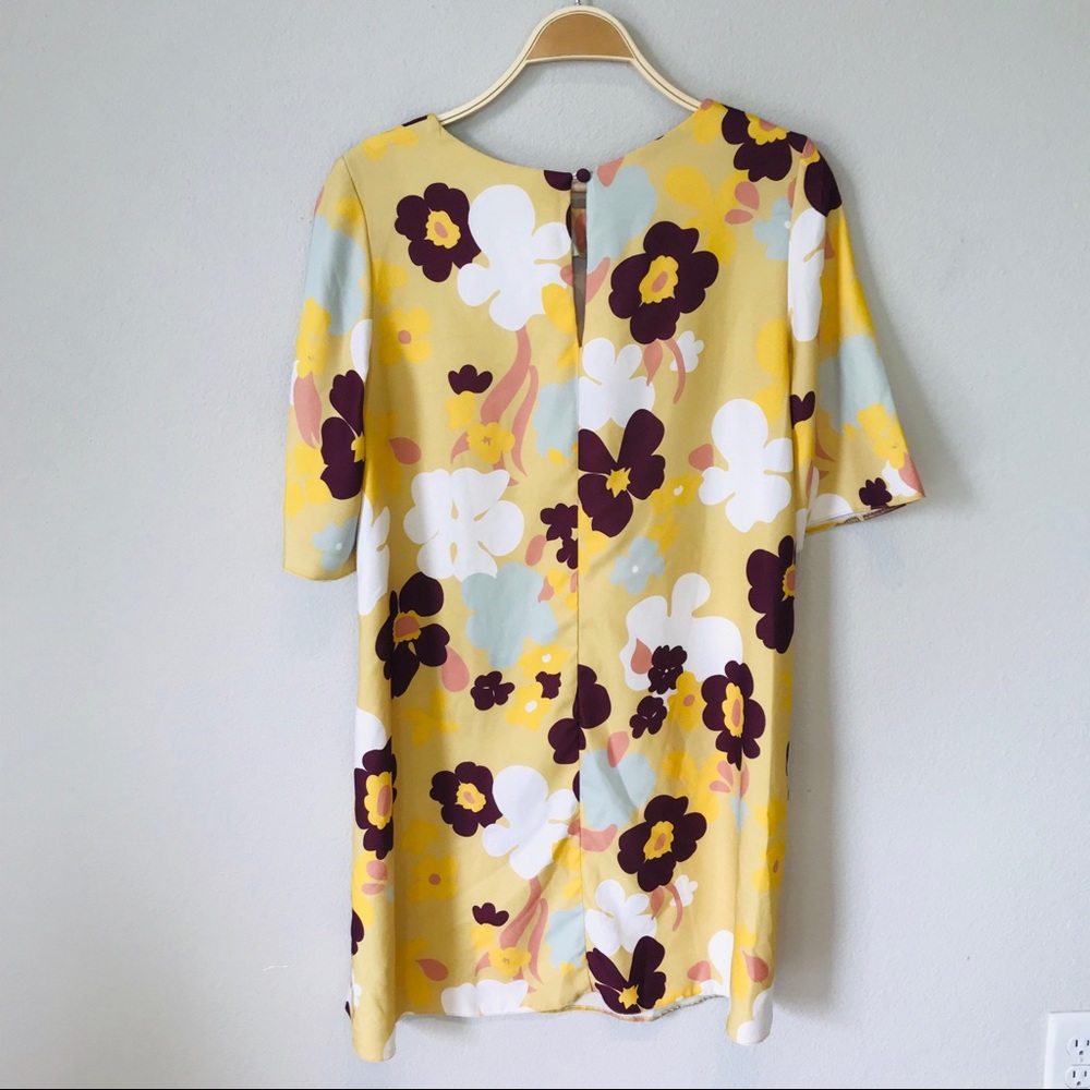 ASOS yellow floral retro shift dress - Picture 3 of 7